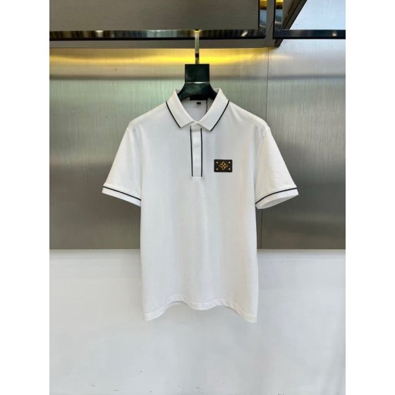 Louis Vuitton Spring New Arrival: Collared Short-Sleeve Polo Shirt, Custom-Made Fabric for High Breathability and Comfort